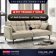 Colorlife 4 Seater Sofa Bed (Rainee/Comfi/Toffi) / Living Room Sofa / Home Stay Project / Cafe Project / Hotel Project / Strong Construction Wood / High Density Foam / Affordable Luxury Sofa