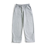 Quinzestuff - Misty Grey Baggy Sweatpants | Grey Trousers | Cotton Fleece 330 GSM | Unisex Unisex Un