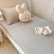 ลายสีสันสดใสผ้าฝ้ายผ้านวมสําหรับหอพักนักเรียนเตียงเดี่ยว 90x200 แพคเกจเตียง Mat Cover 2