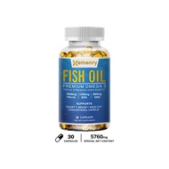 Omega 3 Fish Oil Capsules Triple Strength High Purity Support Brain Heart Joint Health Skin Immune Support Supplement Healthy Cholesterol Levels