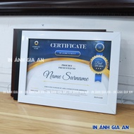 Photo frame 20x30, A4 frame (21x30 cm) wall mounted in White, Black, Wood Grain, Glass surface,