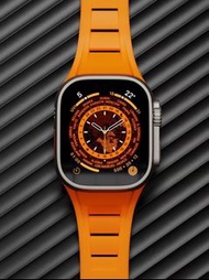 🌟錶帶改裝系列🌟（RICHARD MILLE 理柴德米爾）（現貨）（全新）（送手錶膜）蘋果運動硅膠矽膠錶帶防摔防撞耐水耐用，適合碼數41/42/44/45/49mm，適用於iwatch，蘋果手錶，蘋果錶帶，iwatch錶帶 strap suitable for size 38/40/41/42/44/45/49mm, suitable for iwatch, Apple watch, Apple watch strap iwatch watch strap，智能手錶，智能手錶錶帶