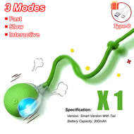 Smart Electric Cat Toy Ball Automatic Obstacle Avoidance 4 interactive modes mainan kucing magic bal