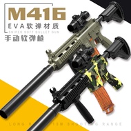 New M416 Children 's Toy Gun Senapang Angin  Airsoftguns Mainan Budak Lelaki PUBG Soft Bullet Rifle Pistol peluru lembut Blaster Gun