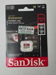 [全新未開] SanDisk Extreme A2 V30 U3 UHS-I microSDXC 記憶卡 400GB [R:190 W:130], SDSQXAV