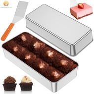 Set of 2 Bread Tin Stainless Steel Easy Release Loaf Tin Cake Loaf Pan for Baking Roasting SHOPSKC69