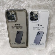 SoftCase Casing I-Phone 12 Pro Silicone Transparent TPU SPACEBENING
