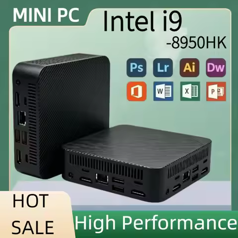 High Performance Mini PC Intel i9 -8950HK Mini PC Computer 16GB RAM 1TB/2TB SSD Gaming PC Wifi 6 BT5