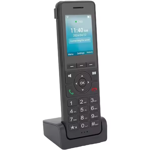 Superior-Networking Cordless Phone With 2.4 Color Screen, Dual SIM Voip Desktop Phone With Wifi BT F