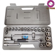 PROFESSIONAL USE ABT 24PCS SOCKET WRENCH SET / SPANNER SET / BOX SOCKET SET / SPANNER KERETA / RATCH