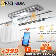 YIJIA Automated Laundry Rack Tuya-app WIFI Control Electric Ceiling Clothes Drying Rack With Standard Installation