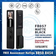Ultra Slim 3D Face Recognition WiFi Digital Door Lock | 2 Year Warranty | SINGGATE FR057