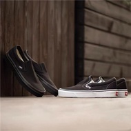 Vans Slip On black and white slip-on casual sports men's shoes women's canvas sneakers