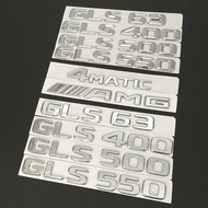 Mercedes-Benz Tail Mark Modified GLS63 GLS500 GLS400 GLS550 AMG Word Mark 4MATIC Rear Tail Car Stick