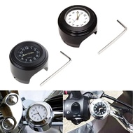 ☂Motorcycle Universal 7/8'' Cruiser Handle Bar Mount Clock Watch Waterproof Clock Motorbike Dec~z>5