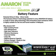 AMARON GO series 46B20L (NS40ZL) bateri kereta tahan lama untuk PERODUA MYVI