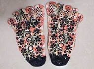 Toesox 瑜伽防滑襪 Pilates Socks/Yoga Socks/Ballet Socks - Full Toe Elle Grip Socks (Flamingo Pattern)