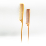 [1+1] Orange Toothed Hair Styling Comb Sharp Tip