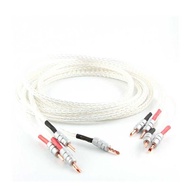 Kimber ☥ Hi-End 8AG 8N Single Crystal Sier Signal HIFI Amplifier Speaker Cable Y Banana Plug Audio