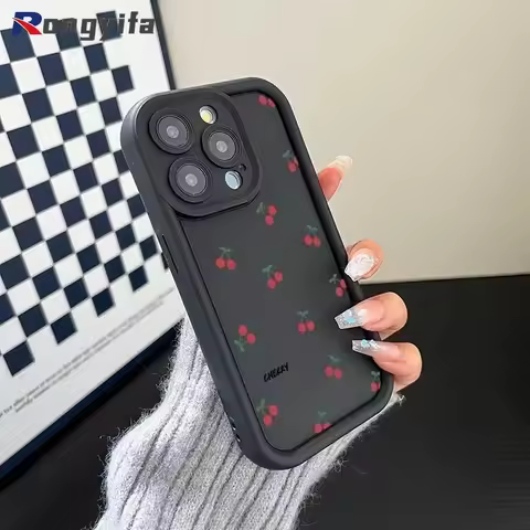 For Samsung Galaxy A16 M55 F55 C55 M54 F54 M51 M35 M34 A73 A72 4G 5G Phone Case Cute Red Cherry Fash