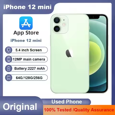 Apple iPhone 12 mini Original Unlocked 5G Mobile Phone 5.4" 64/128/256GB ROM 12MP Camera Hexa-core I