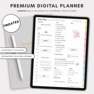 數位 Digital Planner for iPad or Tablet, Undated Digital Planner for GoodNotes