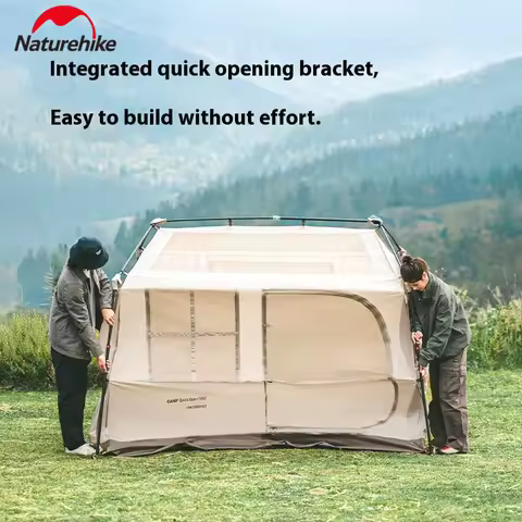 Naturehike Village 6.0 Ridge 2nd Generation Quick-Opening Automatic Tent Flagship 1Room 2Halls Outdo