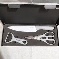 特價中🔥運費39🔥Neoflam不鏽鋼刀具三件組      #主廚刀 #剪刀 #刨刀