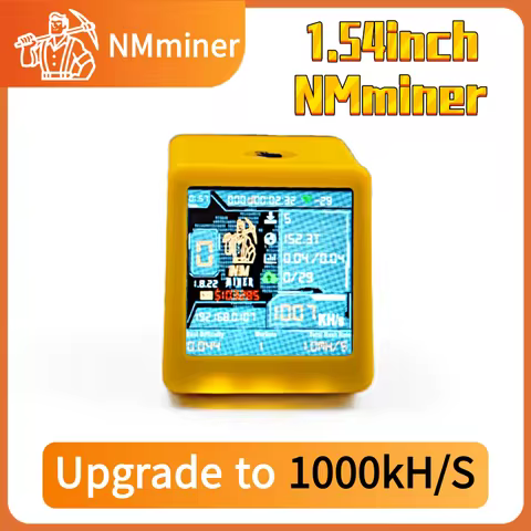 NMMiner Colorful Smart TV 1000KH/s Bitcoin Miner ESP32 BTC SOLO Lottery Silent Desktop Clock - Smart