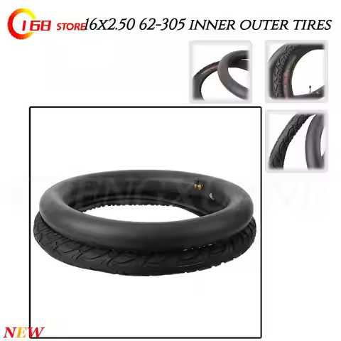 16x2.50 16 Inch Outer Tyre And Inner Tube For Inmotion V10 V10F Unicycle Bike Foldable Bicycle Elect
