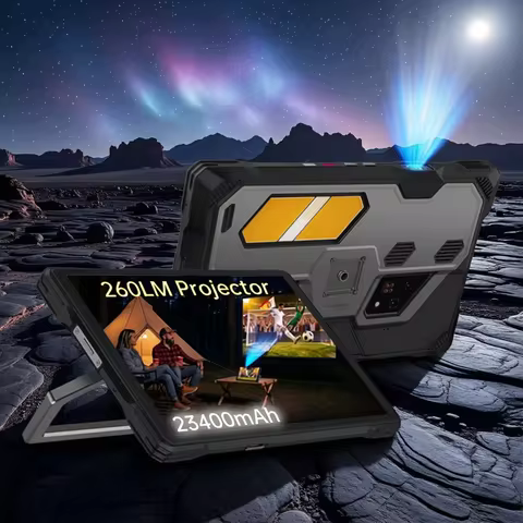 Unihertz 8849 Tank Pad Ultra-Global 1st Rugged Tablet with 260-lumen 1080PProjector, Night Vision La