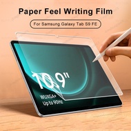 Matte Soft PET Film For Samsung Galaxy Tab S9 FE 10.9 Tab S9 FE+ 12.4 A9+ A9 Plus S7 S8 S9 Plus Like Writing Paper Feel Screen Protector