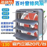 12寸百葉窗換氣扇16寸強力排氣扇14寸通風機家用工業網罩排風扇靜音