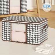 Foldable Clothes Storage Basket Box Visual Storage Bag Anti Dust 75L