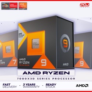 PCU LEGACY AMD RYZEN 7 7800X3D / AMD RYZEN 9 7900X3D 7950X3D / AM5 PROCESSOR / 3Y WARRANTY