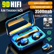 (BH 06 THÁNG - ĐỔI MỚI) Tai nghe bluetooth tai nghe không dây cảm ứng 5.0 TWS F9 pro phiên bản cao c