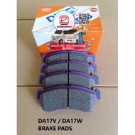 SUZUKI EVERY DA17V DA17W NISSAN CLIPPER NV100 FRONT BRAKE PAD SET .