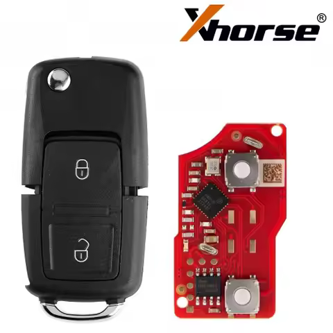 Xhorse Key XKB528EN 2nd Generation Wire Remote Keys for VW Volkswagen B5 Flip 2 Buttons
