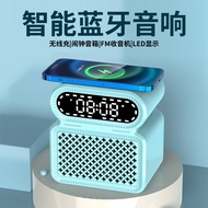 DZJPUABM New C10 multifunctional mobile phone wireless charger Bluetooth speaker clock alarm clock computer desktop bedside audioGaming Headsets