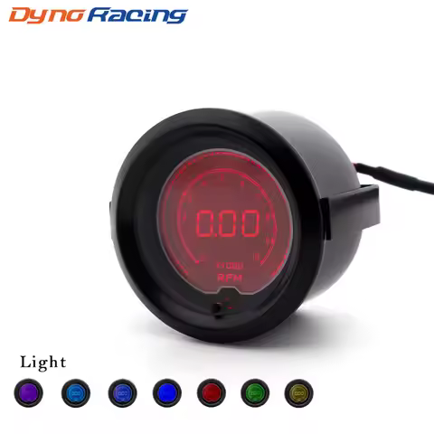 2" 52MM EVO Digital Car Tachometer 7 Colors LCD 0-10000 RPM Gauge Digital Tachometer Car meter