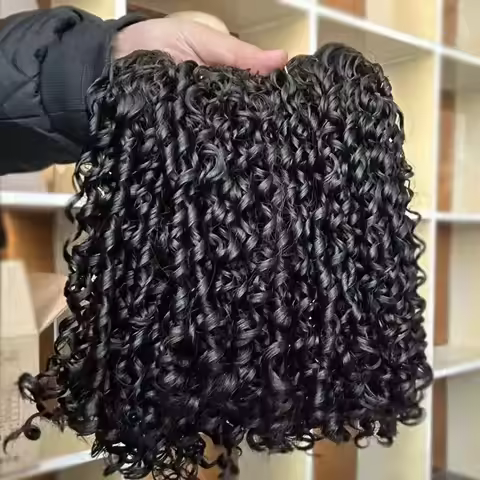 3B 4C Burmese Pixie Curly Hair Bundles Virgin Human Hair Burmese Vietnamese Raw Human Hair Extension