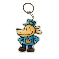 Detective dog man dog man Keychain Animation Cartoon 0QDX