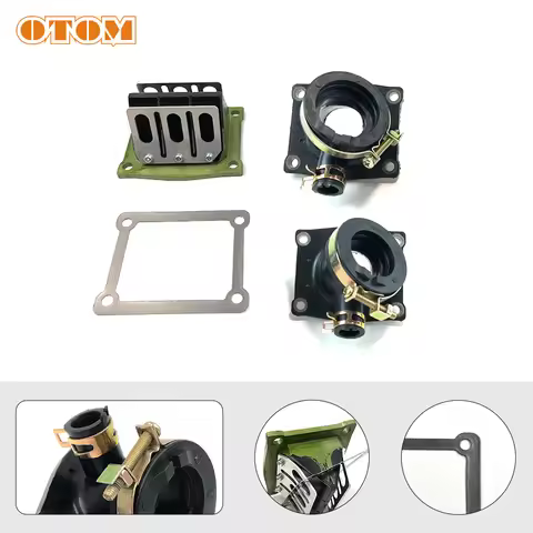 OTOM Motorcycle Valve Assembly Intake Manifold Reed Valve Kit For YAMAHA DT230 LONCIN MT250 HJ250H K