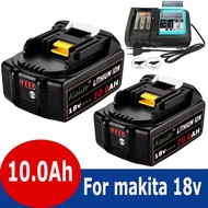 BL1860 untuk makita 18v 10Ah asli bl1830 bl1860 bl1850B alat serasi untuk pengisar wayarles Makita 1