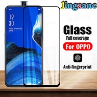 Jingsanc ป้องกันลายนิ้วมือกระจกเทมเปอร์สำหรับ OPPO Reno/Reno 10X ซูม/Reno2/Reno2 F/Reno4 4G/Reno3 Pro/Reno3/A5 2020/A9 2020/A31 2020/A91/F11/F11 Pro ความแข็ง9H ปกป้องหน้าจอฟิล์ม