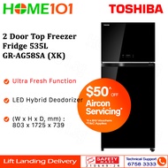 Toshiba 2 Door Top Mount Freezer Refrigerator 535L GR-AG58SA