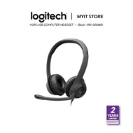 Logitech H390 Wired Headset for PC/Laptop Stereo Headphones w Noise Cancelling Microphone USB-A