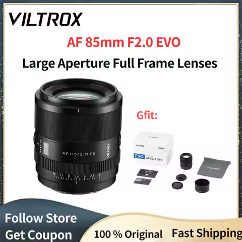 VILTROX 85mm F2.0 EVO Auto Focus Large Aperture Full Frame Portrait Lenses for Sony E Mount A7 A7R A
