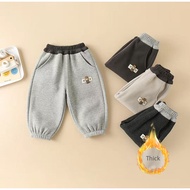80-130 Kids' Thicken Fleece-Lined Pants for 0-6 yrs old - Autumn Winter Casual Sweatpants