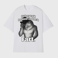 If They Talk Behind Yo Back Fart Wolf Literally Me Funny Meme Emo T-shirt Mens Clothing Harajuku Ret